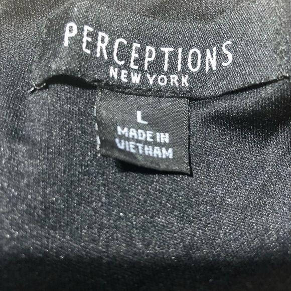 Perceptions Chevron Pattern Dress with Red Jacket size L - Picture 8 of 8